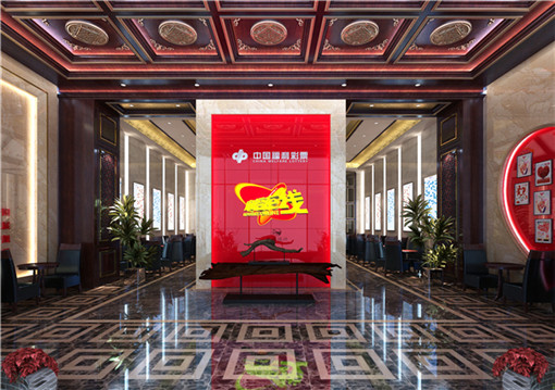 中宁福彩中心展厅装修设计公司